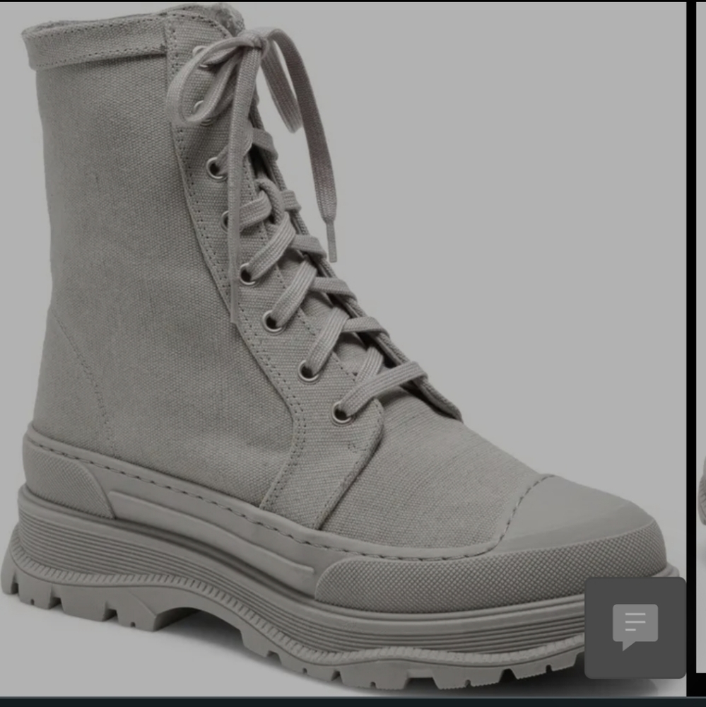 Free People canvas platform boots